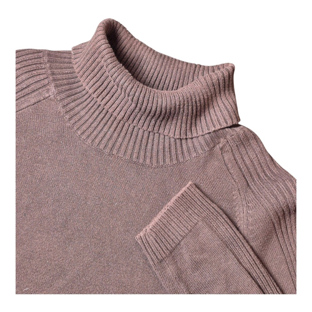 VTG Polo Jeans Company Ralph Lauren Turtleneck Sweater Brown Knit Women's‎ L